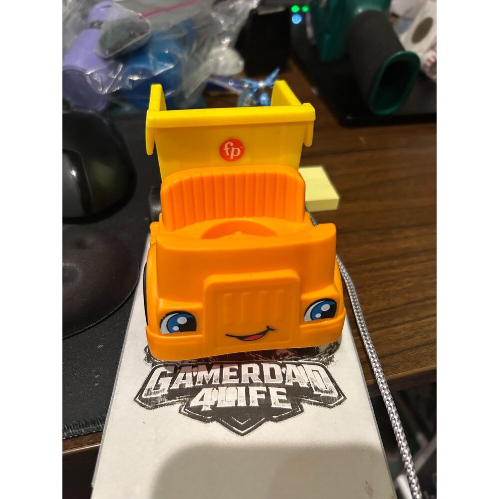 Fisher-Price Little People Dump Truck Orange / Yellow